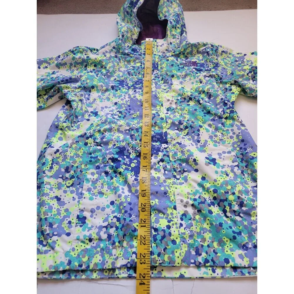 The North Face Multi Colored Hooded Lightweight Girl Jacket Size L Outer Wear - Picture 7 of 9